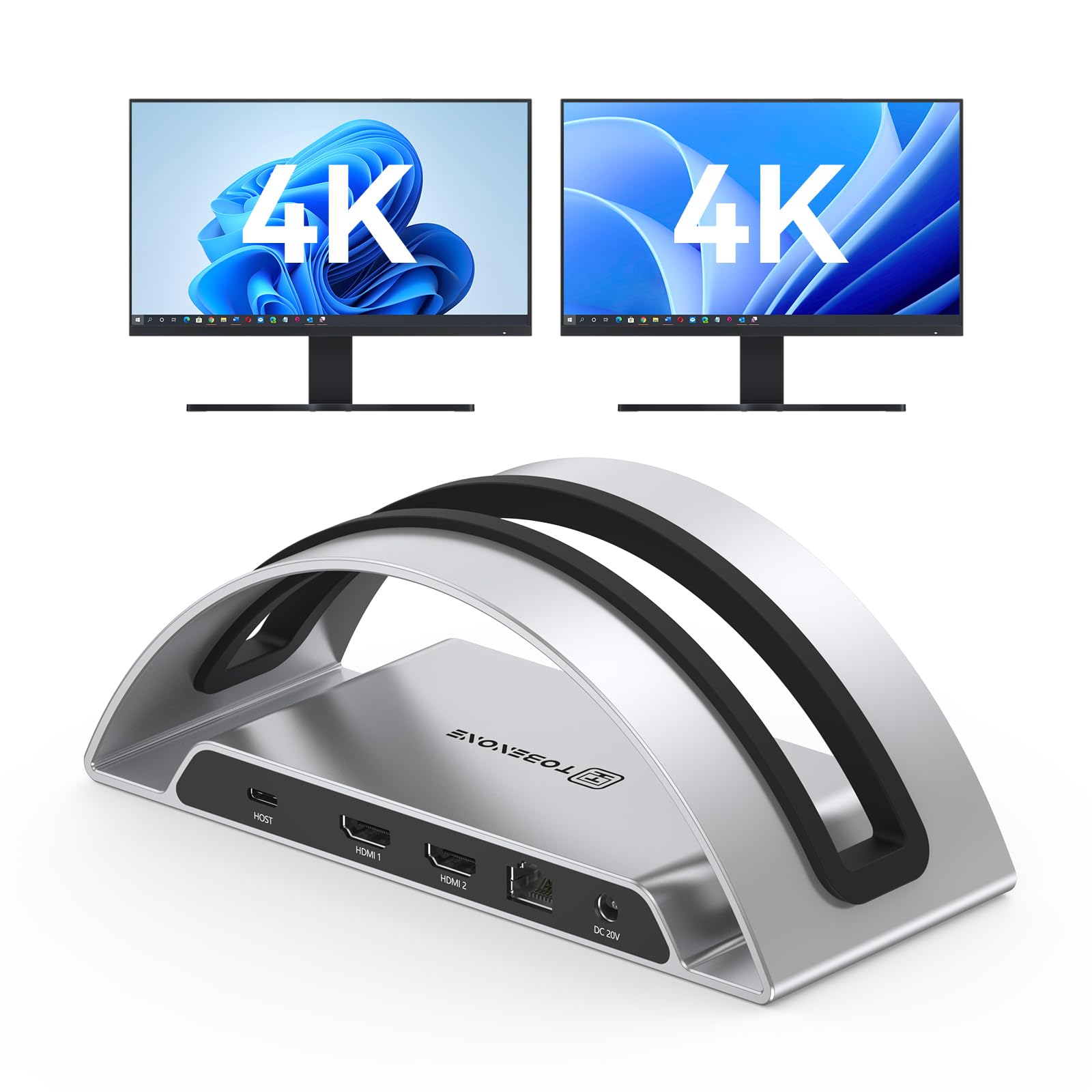 Amazon.com: TobenONE Laptop Docking Station Dual Monitor 4K